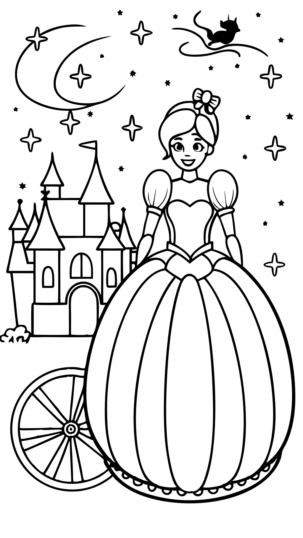 coloriages imprimables de Cendrillon